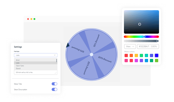 Spinning Wheel - Complete Design Flexibility