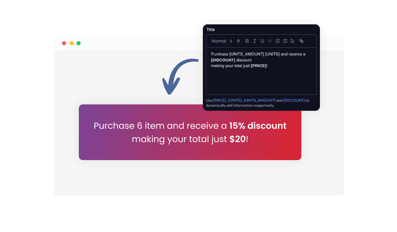 Pricing Slider - Dynamic Contextual Descriptions