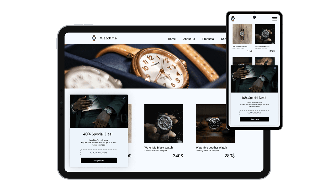 Corner Coupon Pop-up - Optimized for All Devices
