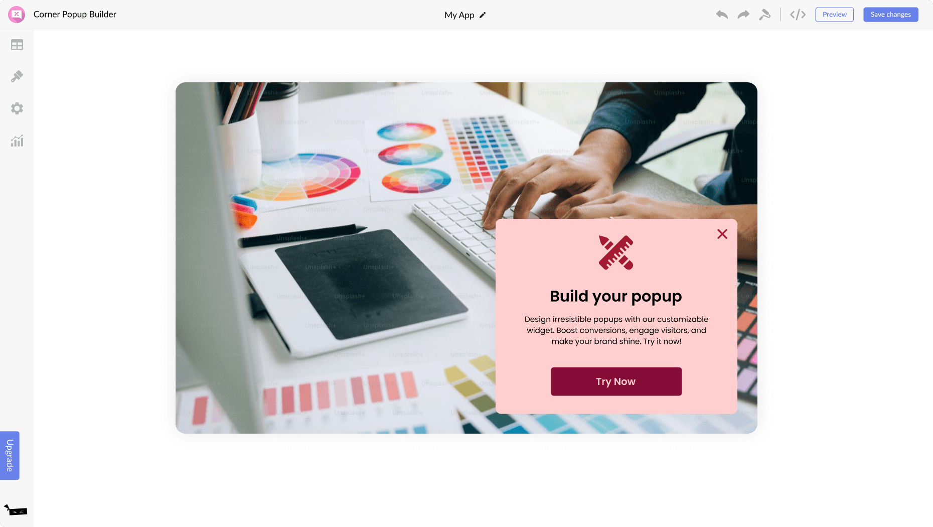 Corner Pop-up Builder for MyCashflow