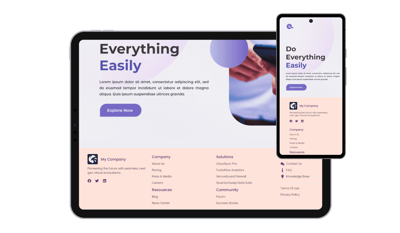 Mega Footer - Fully Responsive Mega Footer for Elementor