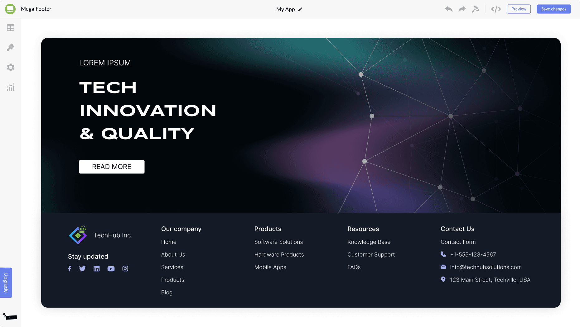Mega Footer for Elementor