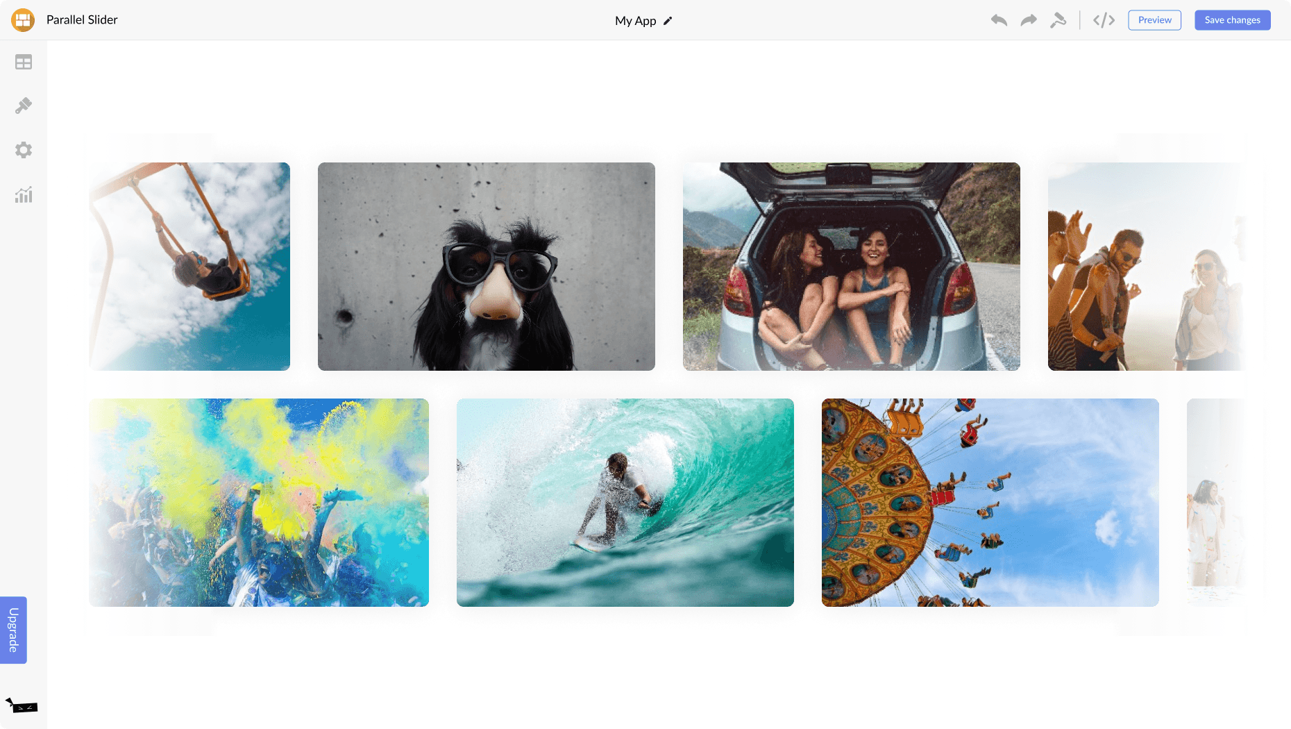 Multi-Row Image Slider for Wishpond