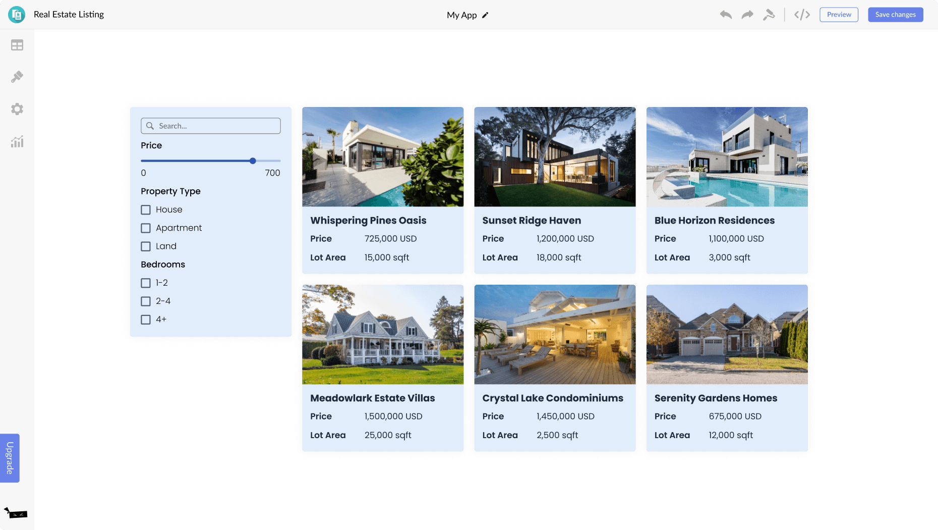 Real Estate Listings for PageXL