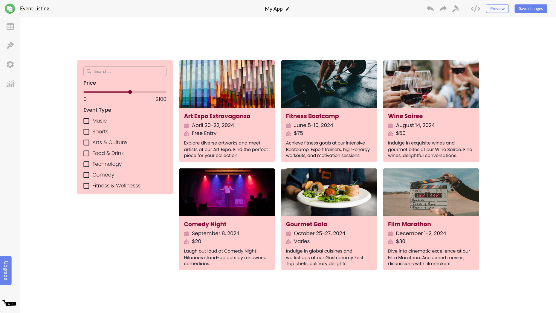 Event Listings