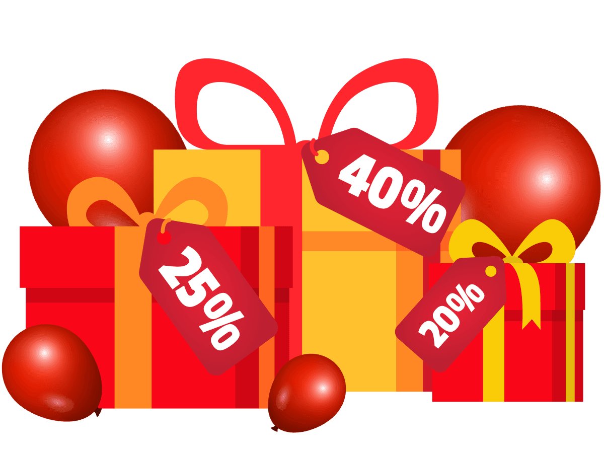 Up to 40% Off With Double Promotion on Annual Plans feature