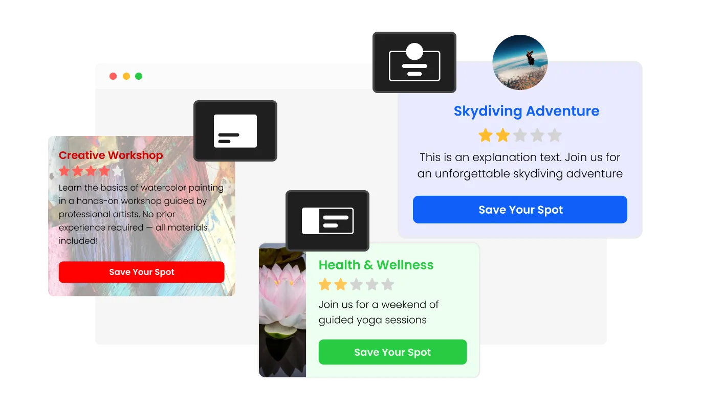 Card Builder - Multiple Card Builder Layouts