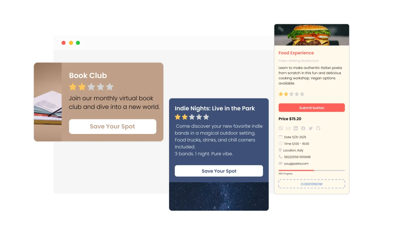 Card Builder - Beautiful Pre-Designed Card Builder Skins