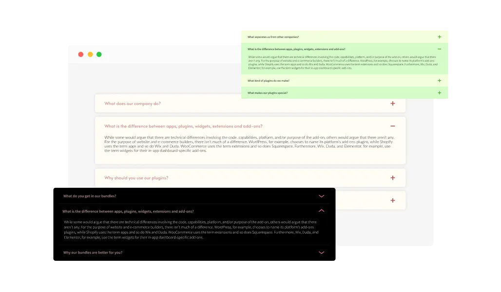 Collapsible Content - Flexible Collapsible Content Layouts