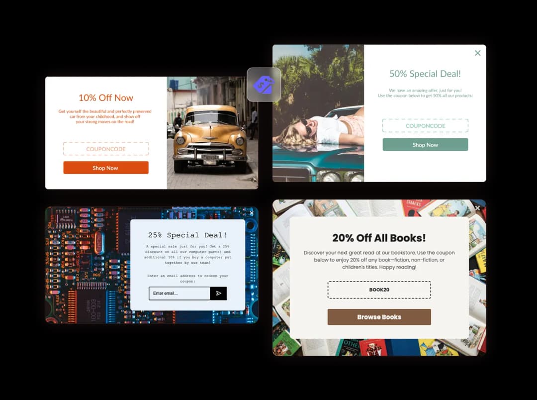 Coupon Popup widget preview