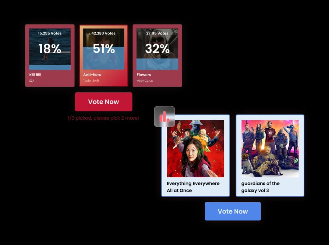 Image Poll widget preview