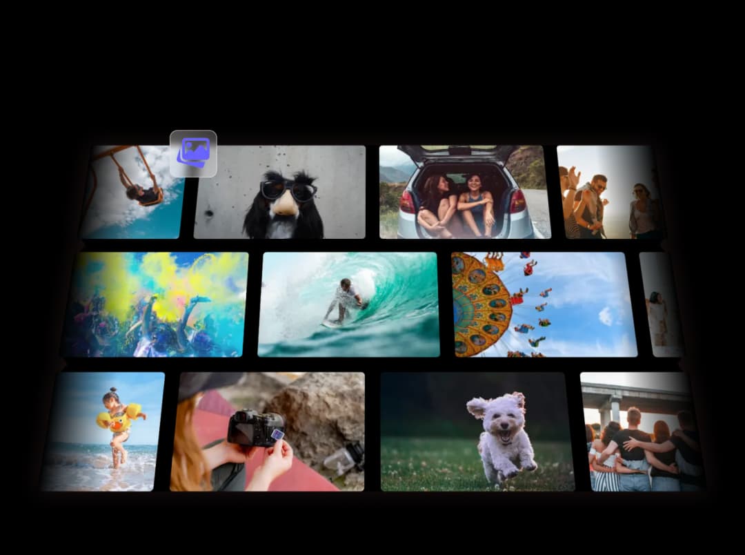 Image Wall widget preview