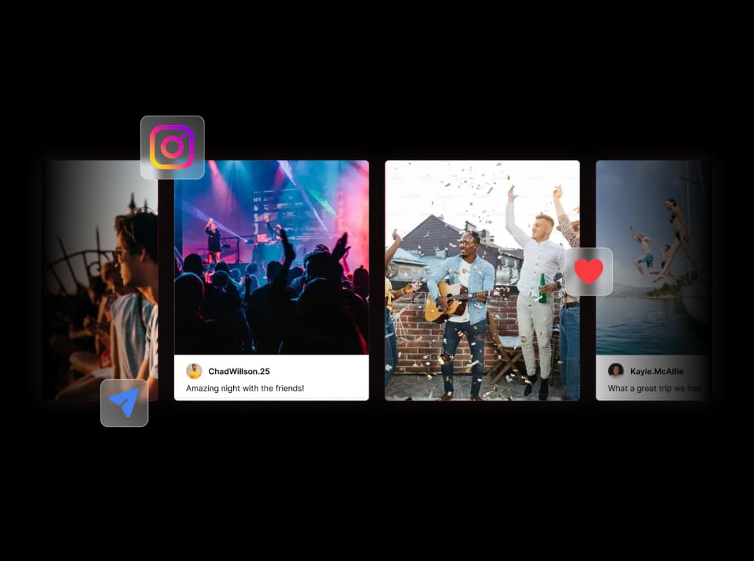 Instagram Slider widget preview