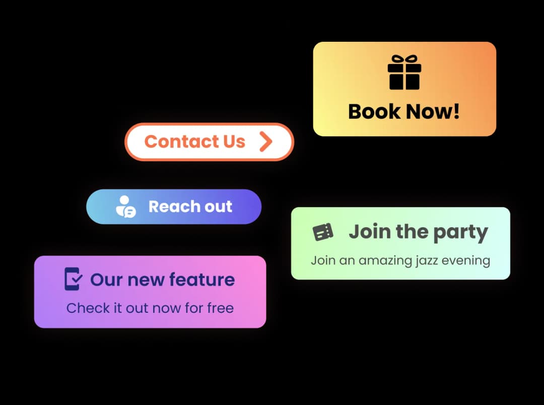 Marketing Button widget preview