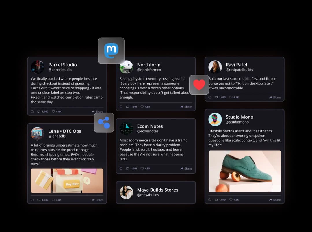 Mastodon Feed widget preview