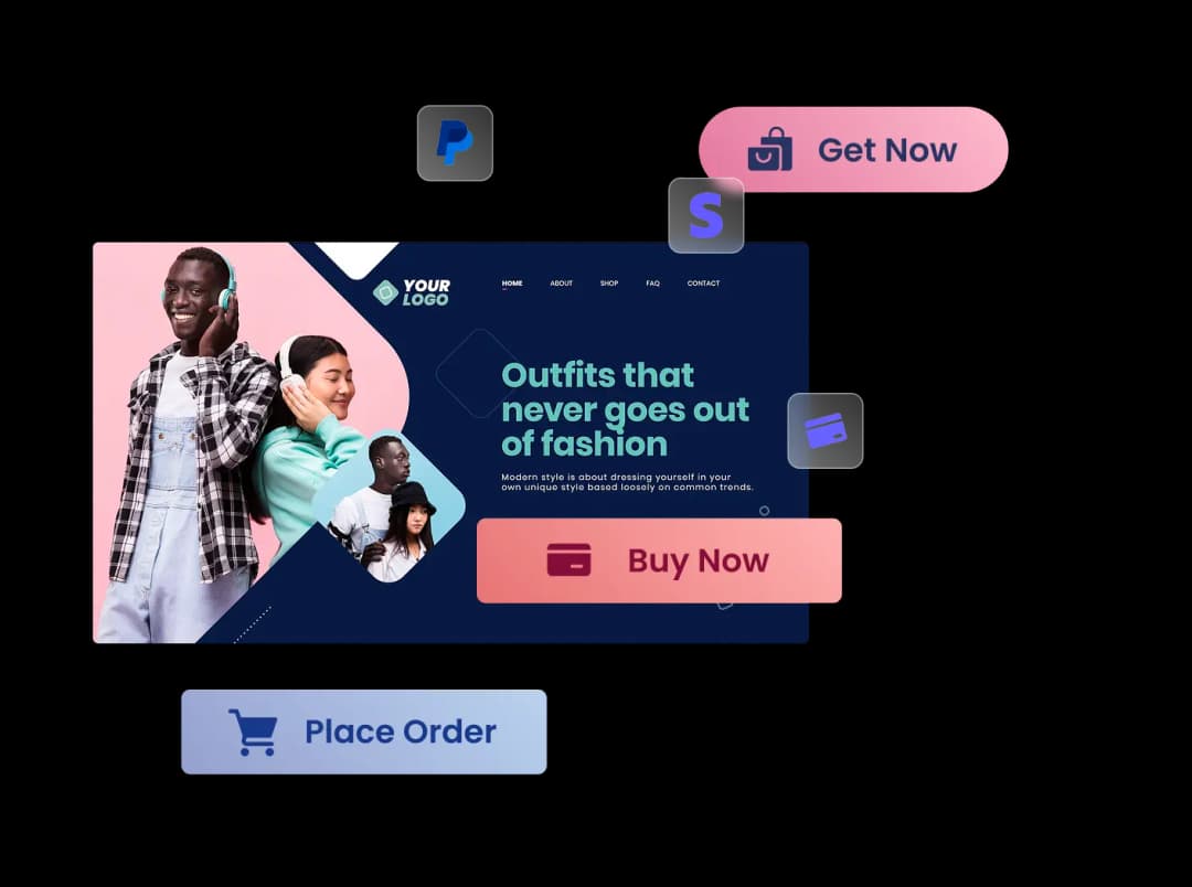 Payment Button widget preview