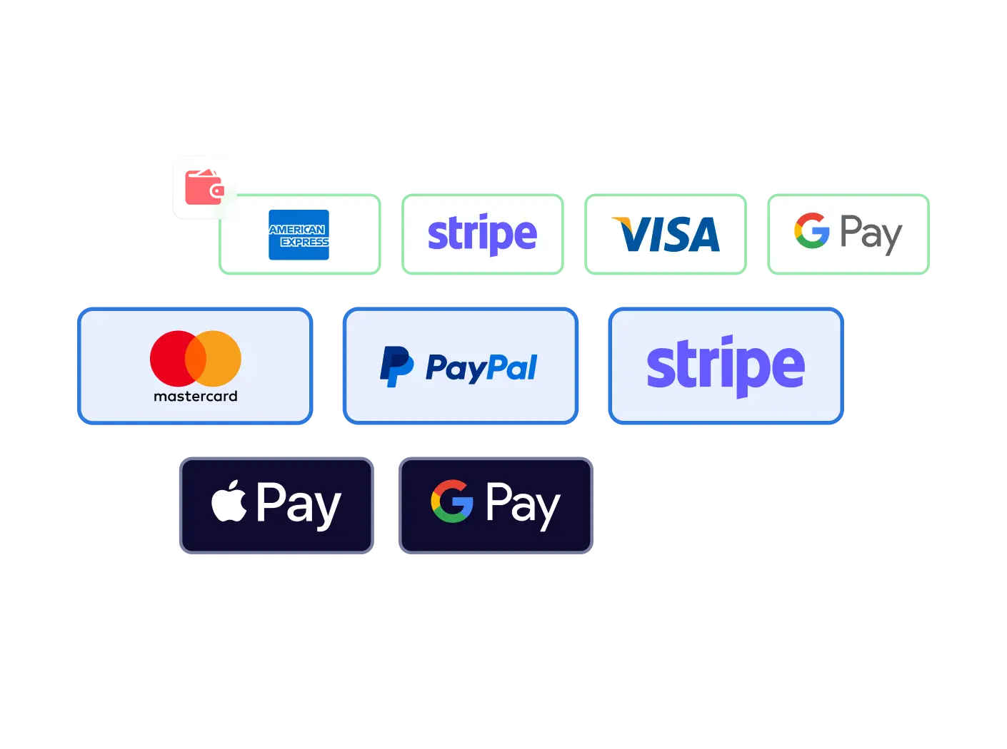 Payment Method Logos widget preview