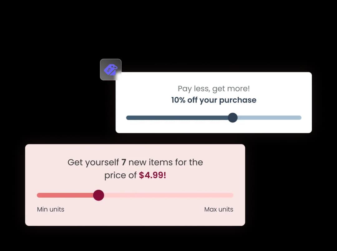 Pricing Slider widget preview
