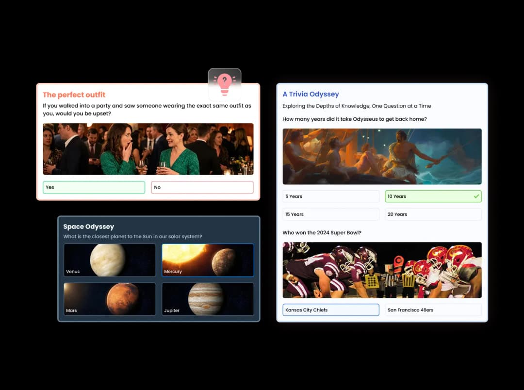 Quiz Maker widget preview