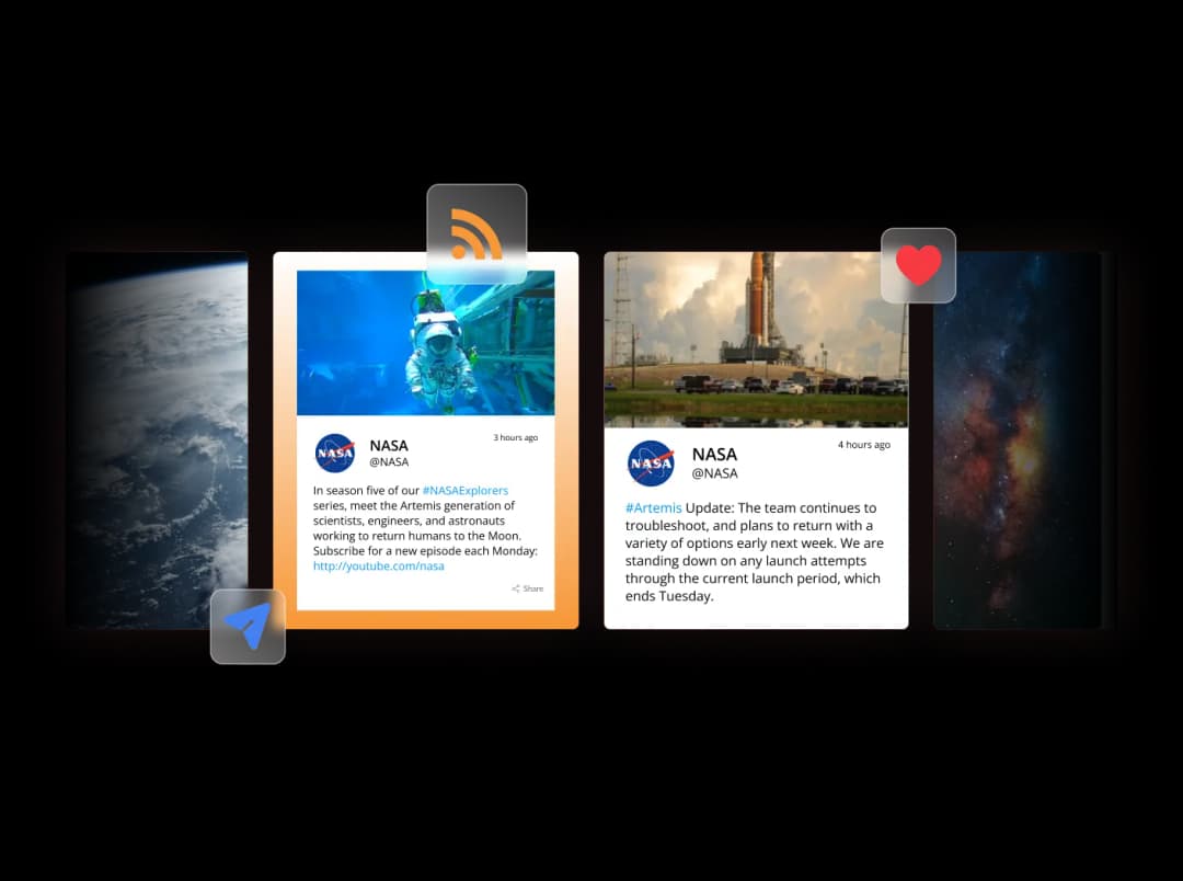 RSS Feed Slider widget preview