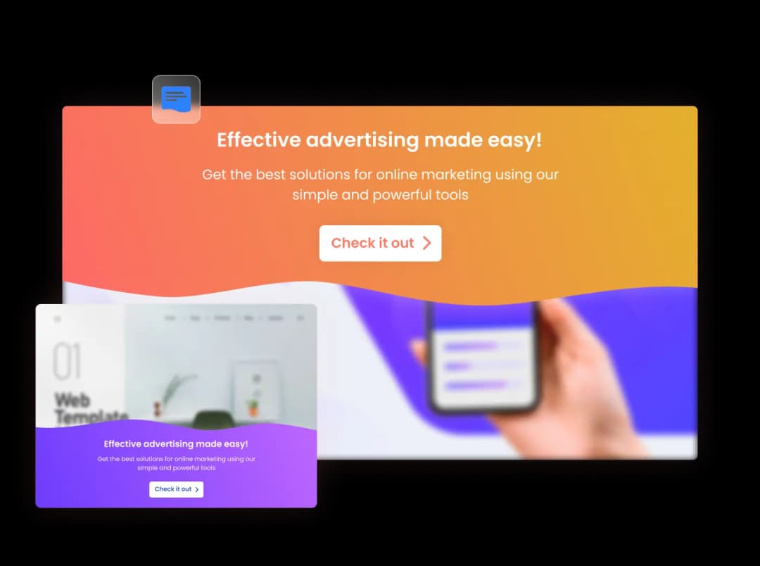 Slide-In Panel widget preview