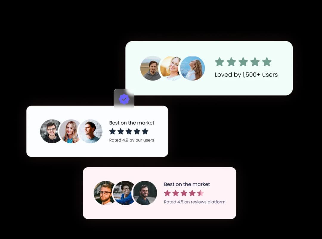 Social Proof Avatars widget preview