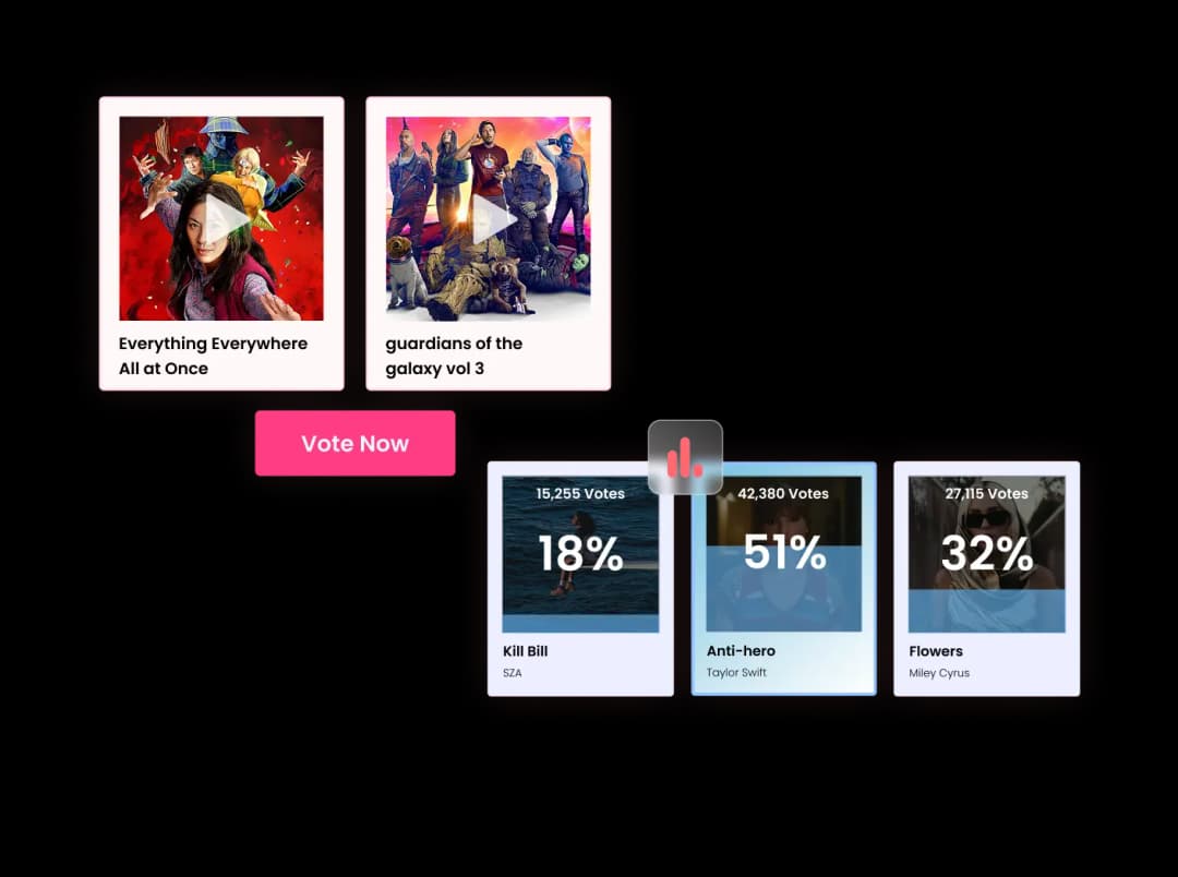 Video Poll widget preview