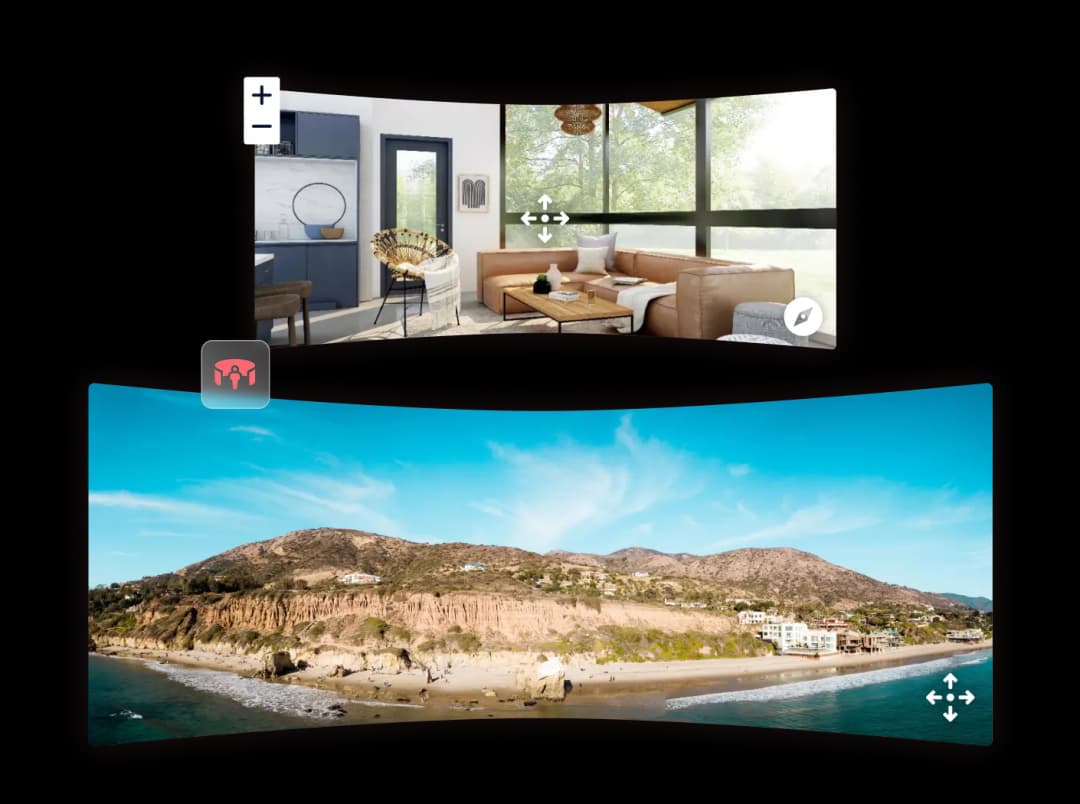 Virtual Tour widget preview