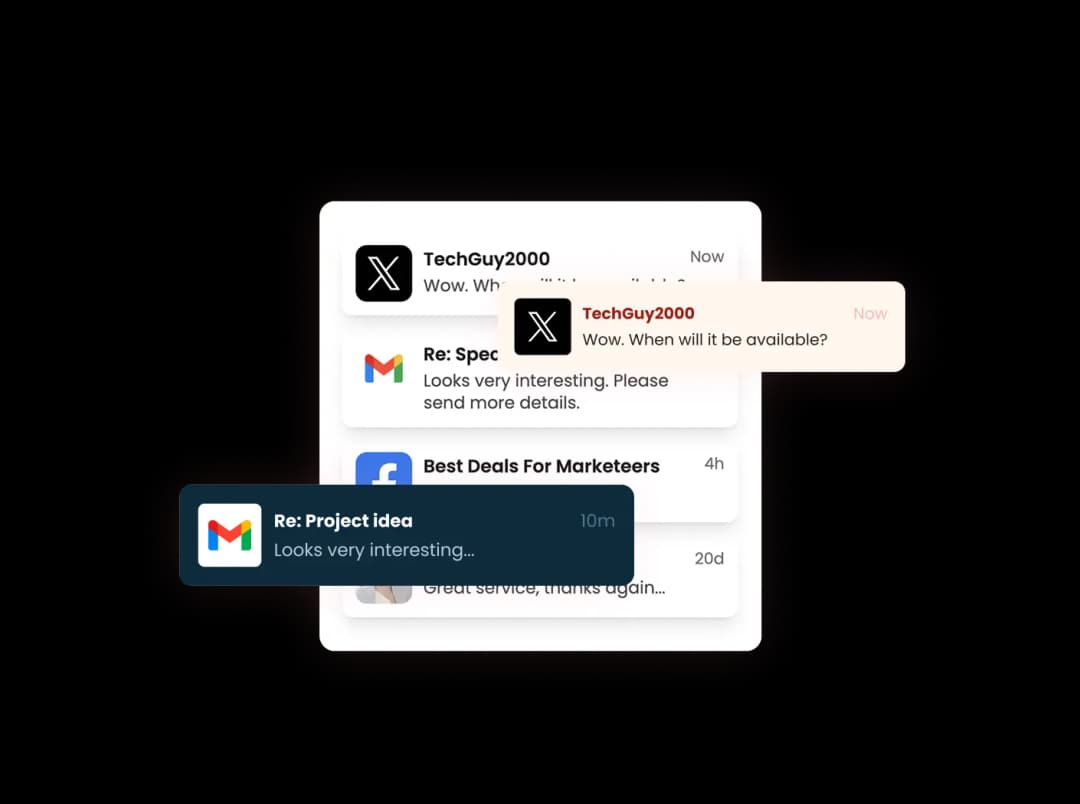 Wake Up Notifications widget preview