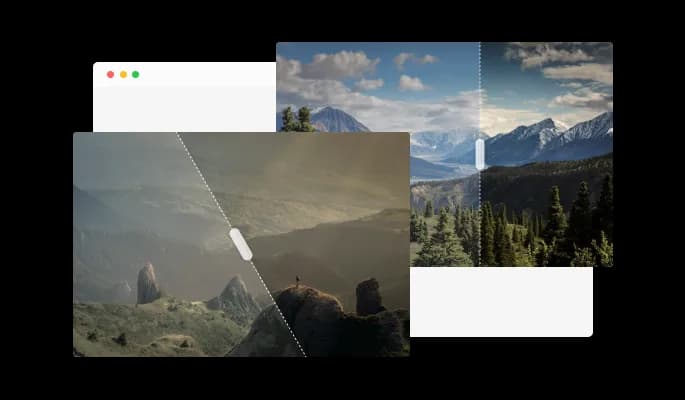 Before & After Slider - Horizontal & Vertical Slider Direction