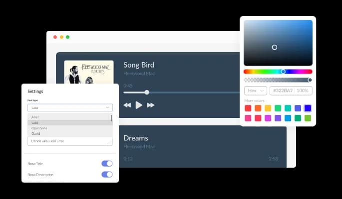 Audio Player - Customize the Audio Player Widget to Match Your Branding