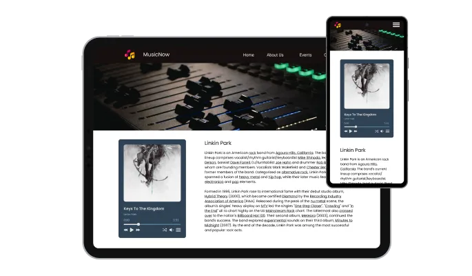 Audio Player - Fully Responsive Audio Player for All Devices