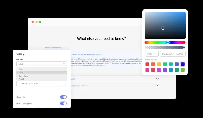 FAQ - Fully Customizable