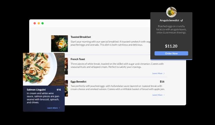 Restaurant Menu List - Restaurant Menu List Widget Multiple Layouts