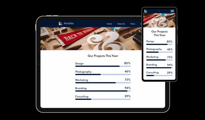 Progress Bars - Perfectly Responsive for your WordPress website