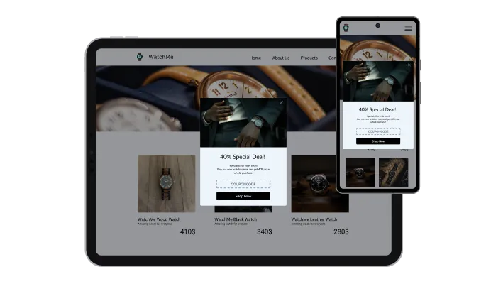 Coupon Popup - Perfectly Responsive