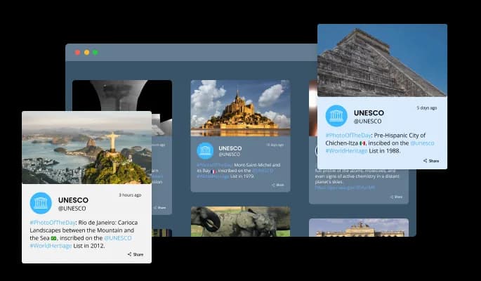 Instagram Feed - Colorful skins selection for your Webflow website