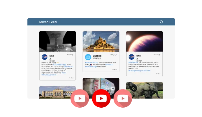 YouTube Feed - Different Feed Types