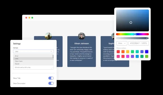 Testimonials Slider - Fully Customizable
