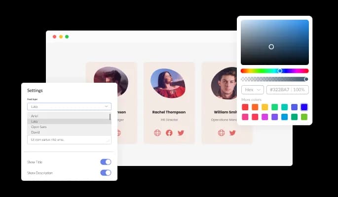 Team Members Blobs - Fully Customizable