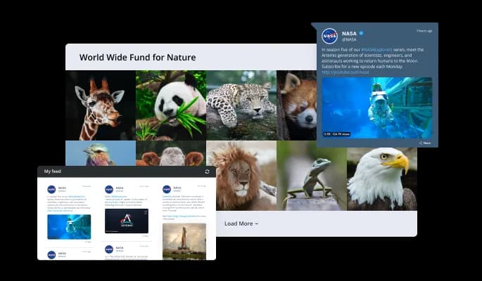Instagram Feed - Webflow Instagram feed Various Layouts