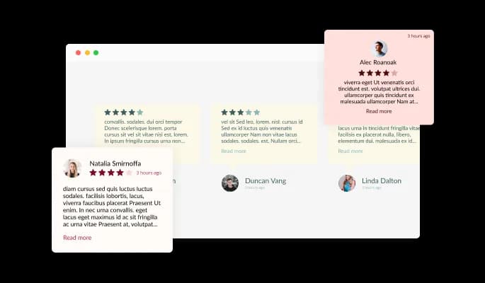 Google Reviews - Different Reviews Types on Joomla Google Reviews 