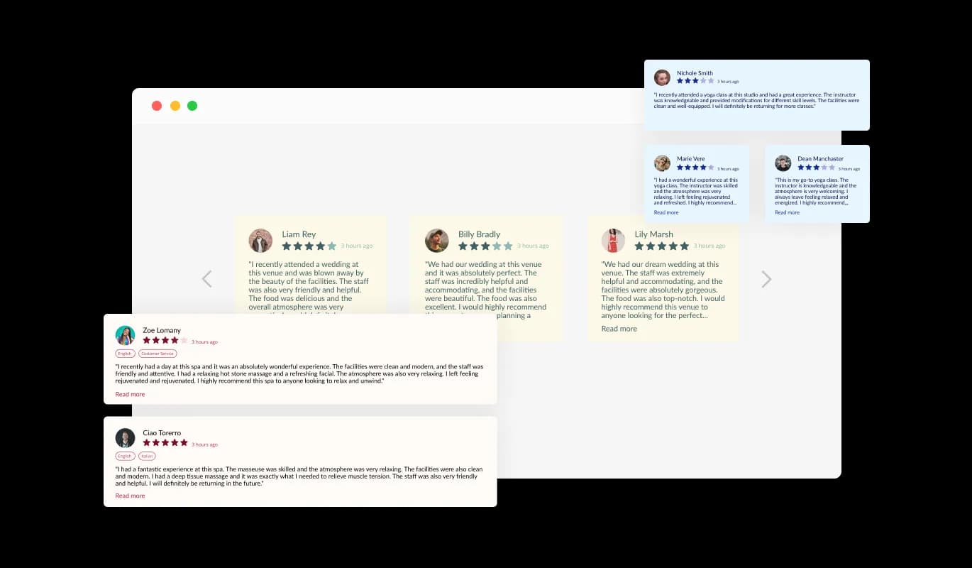 Tripadvisor Reviews - Multiple Layouts