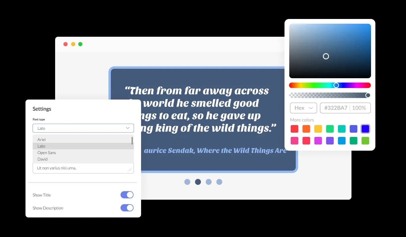 Quotes Carousel - Fully Customizable Quotes Carousel extension