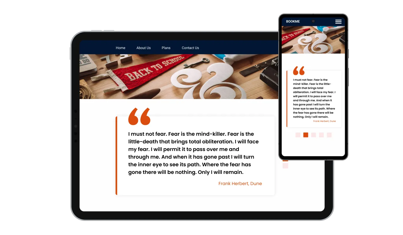 Quotes Carousel - Perfectly Responsive Quotes Carousel widget