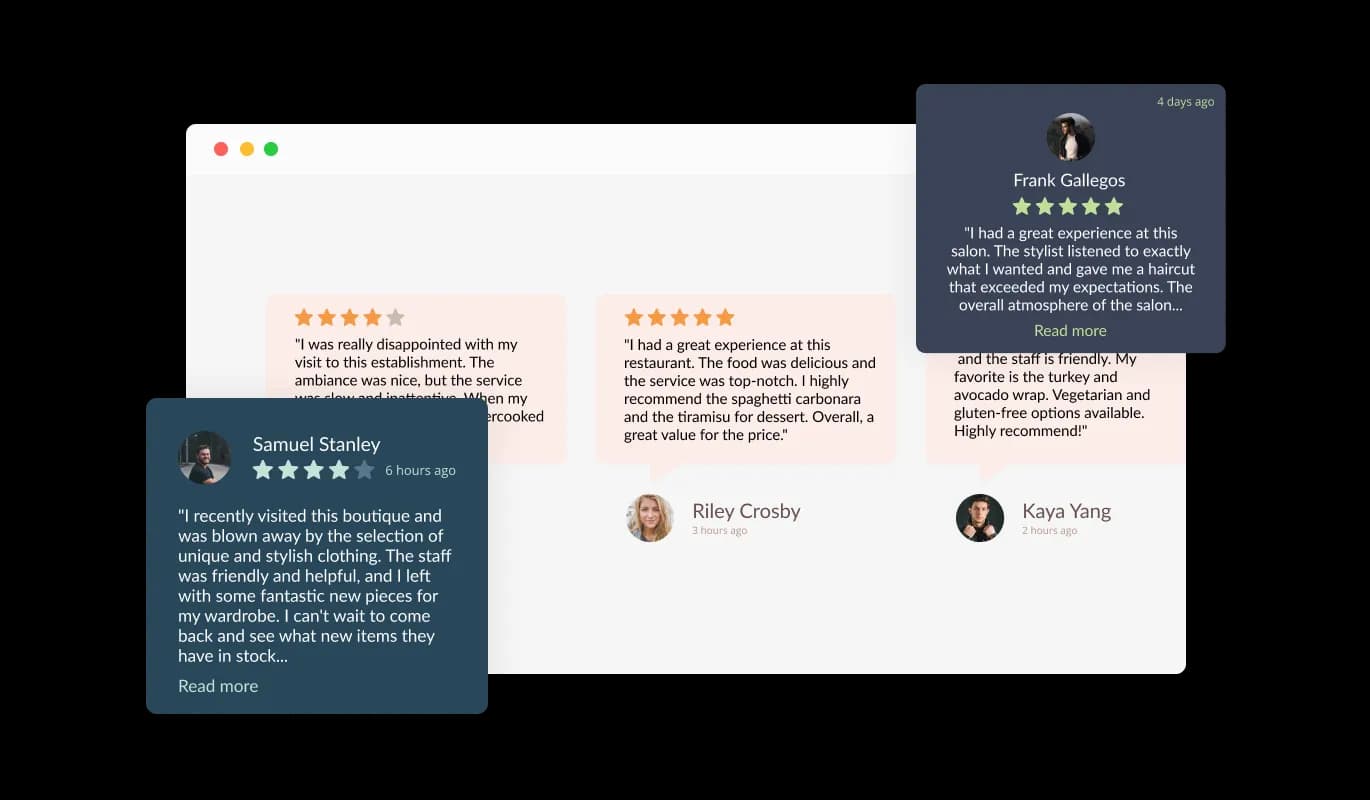 Sitejabber Reviews - Multiple Layouts