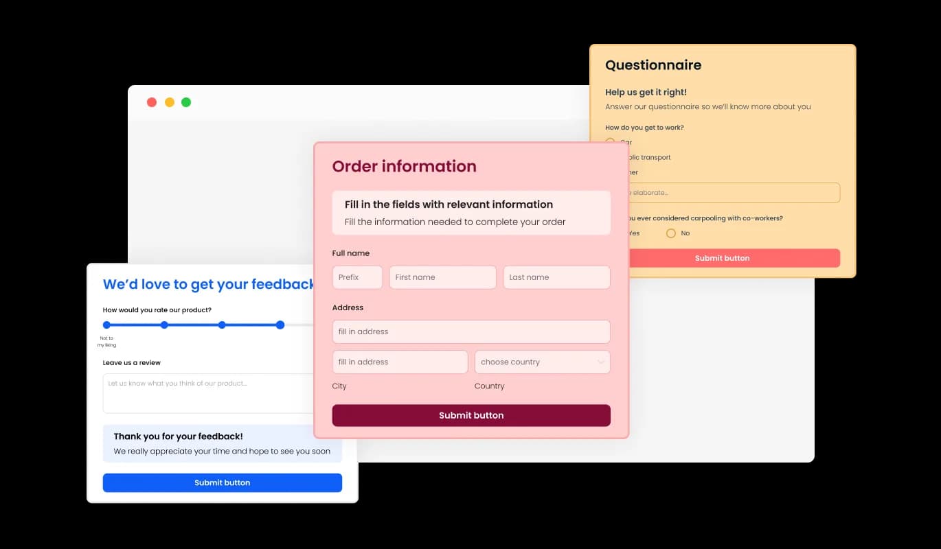 RSVP Form - Different Event Registration Form Styles