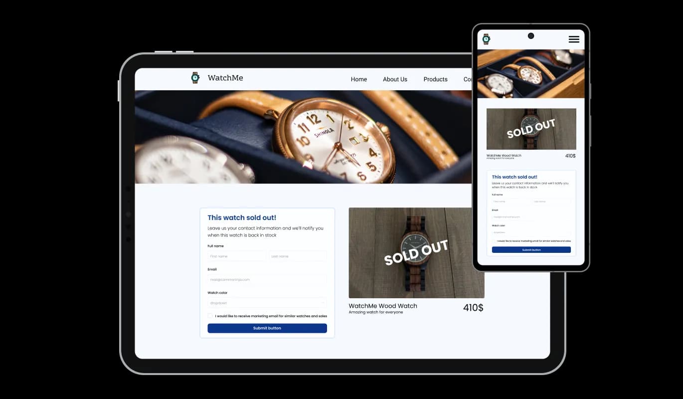 RSVP Form - Optimally Responsive Event Registration Form