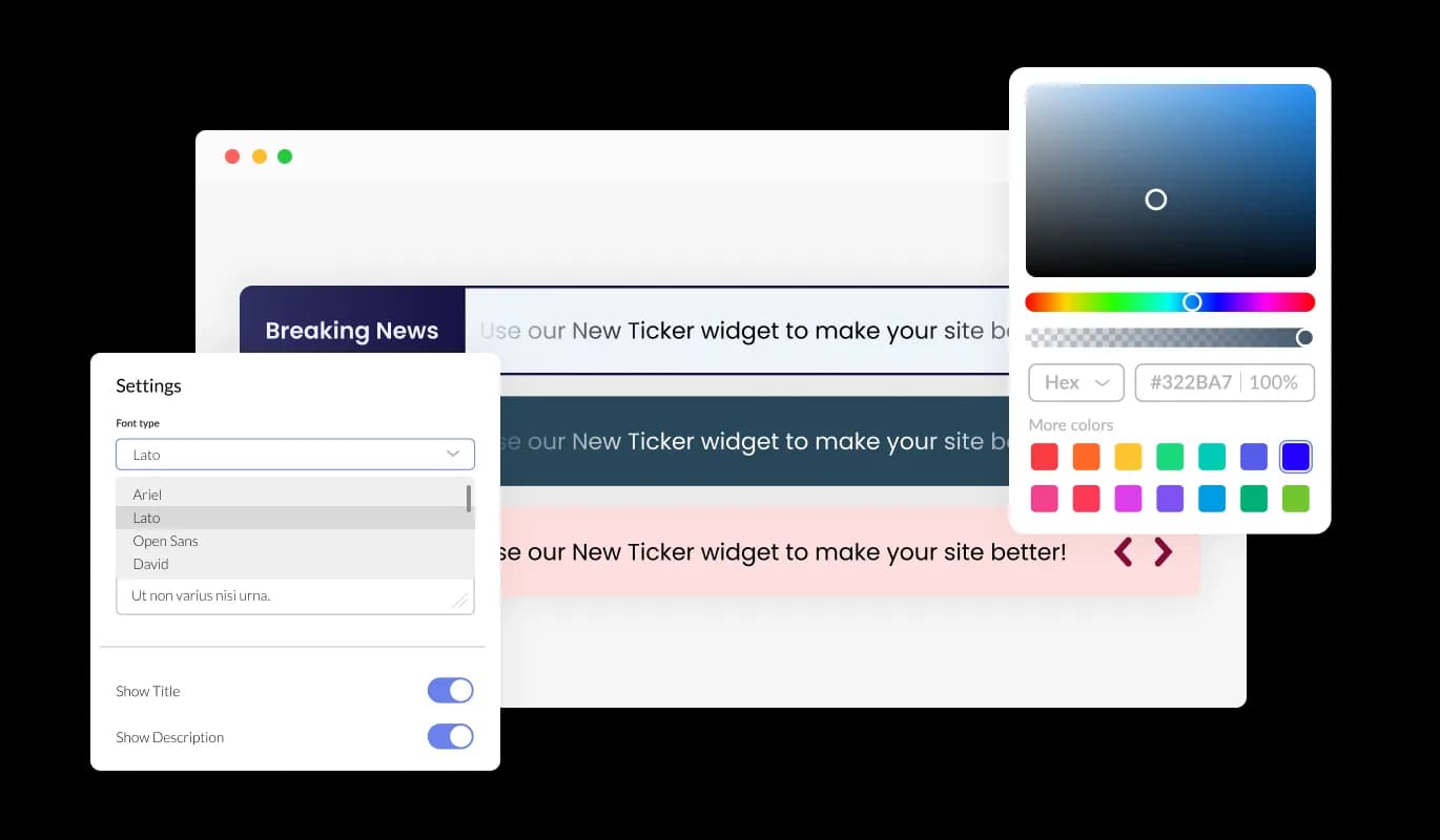 News Ticker - Customize Your News Ticker for WordPress with Ease