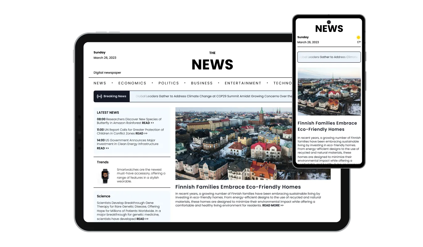 News Ticker - Perfectly Responsive News Ticker